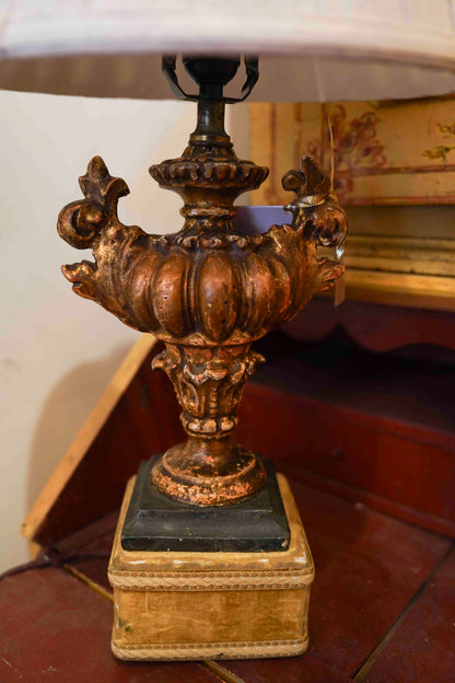 Italian Gilt Urn Lamp