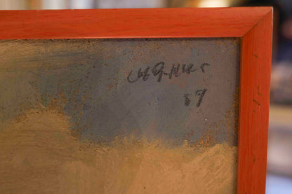 Landscapes in Orange Frames Pair