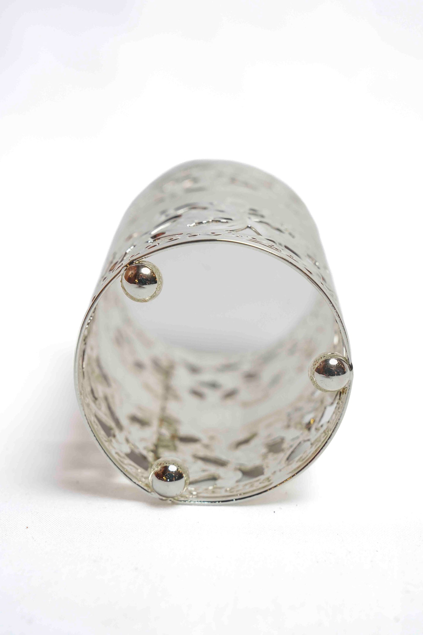 English Queen Anne Style Silver Plated Tabasco Holder