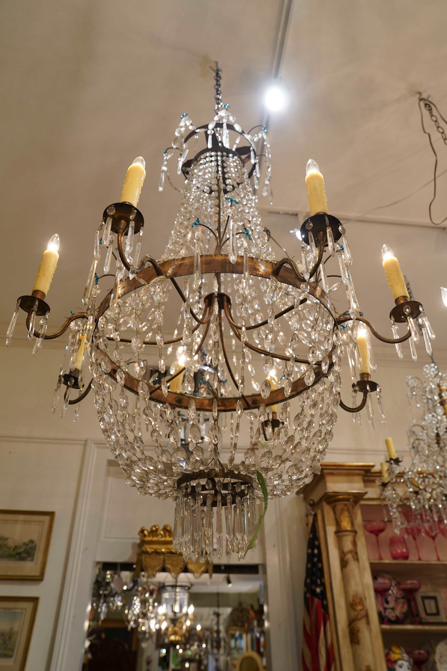 19th Century Italian Empire Chandelier