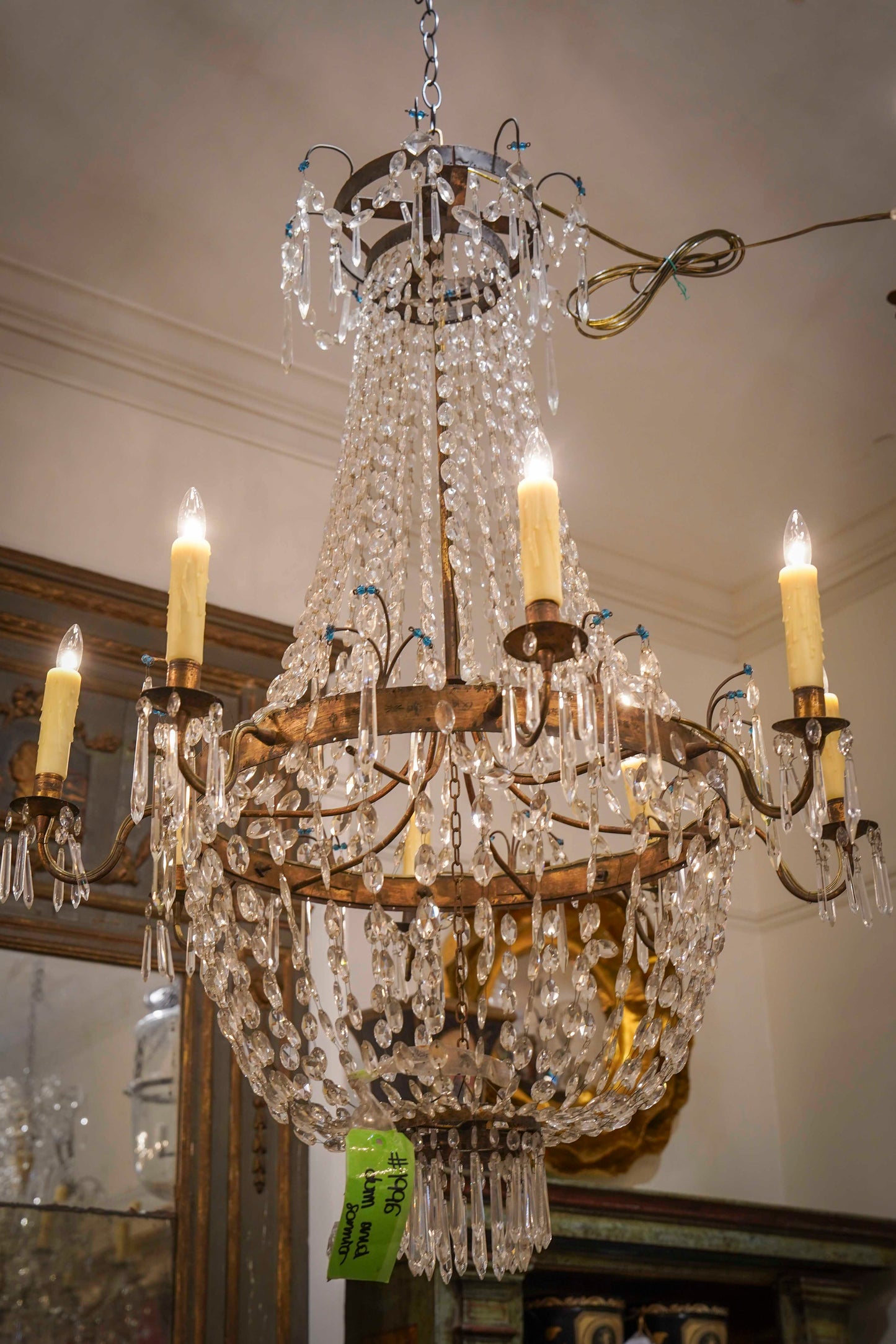19th Century Italian Empire Chandelier