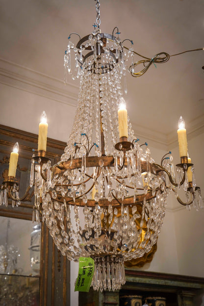 19th Century Italian Empire Chandelier