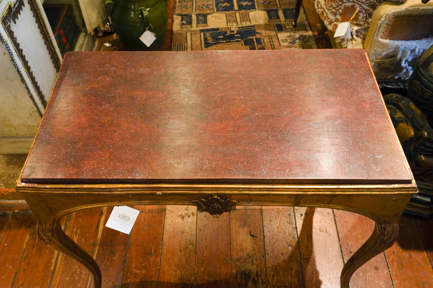 18th Century Louis XV Carved Giltwood Salon Table