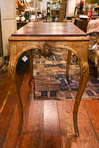 18th Century Louis XV Carved Giltwood Salon Table