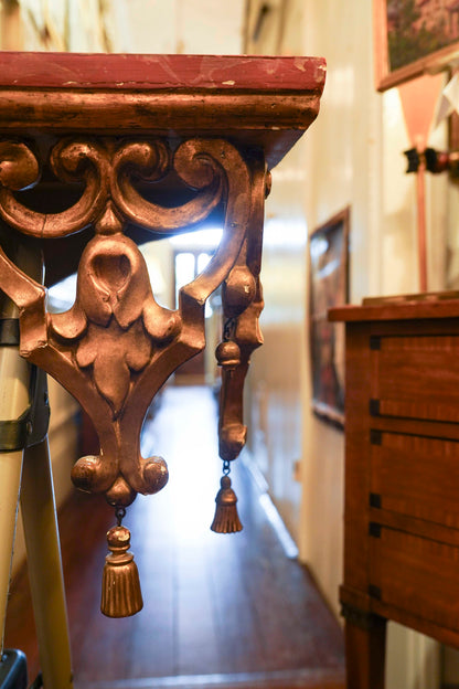 Rococo Style Giltwood Console d' Applique
