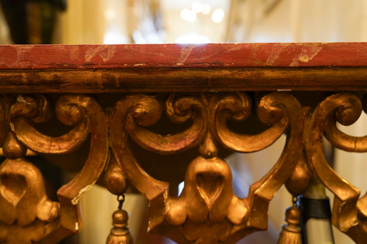 Rococo Style Giltwood Console d' Applique