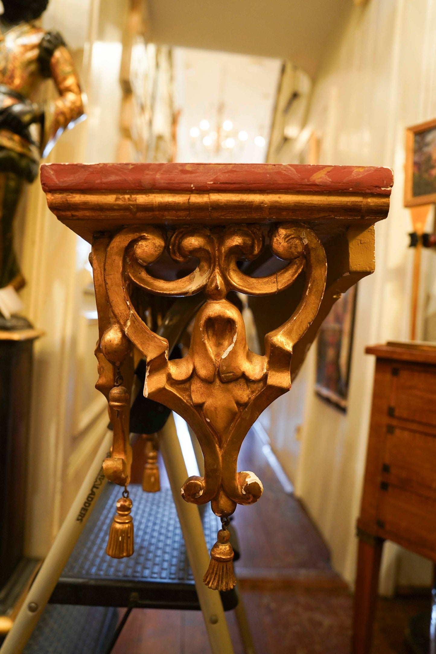 Rococo Style Giltwood Console d' Applique