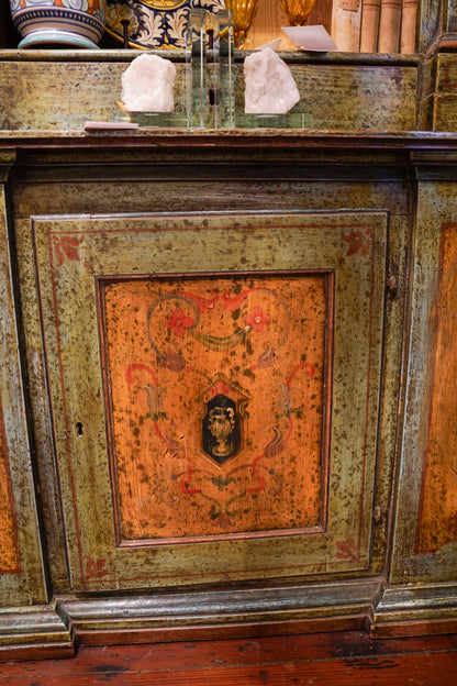 19th Century Italian Painted Bookcases Pair