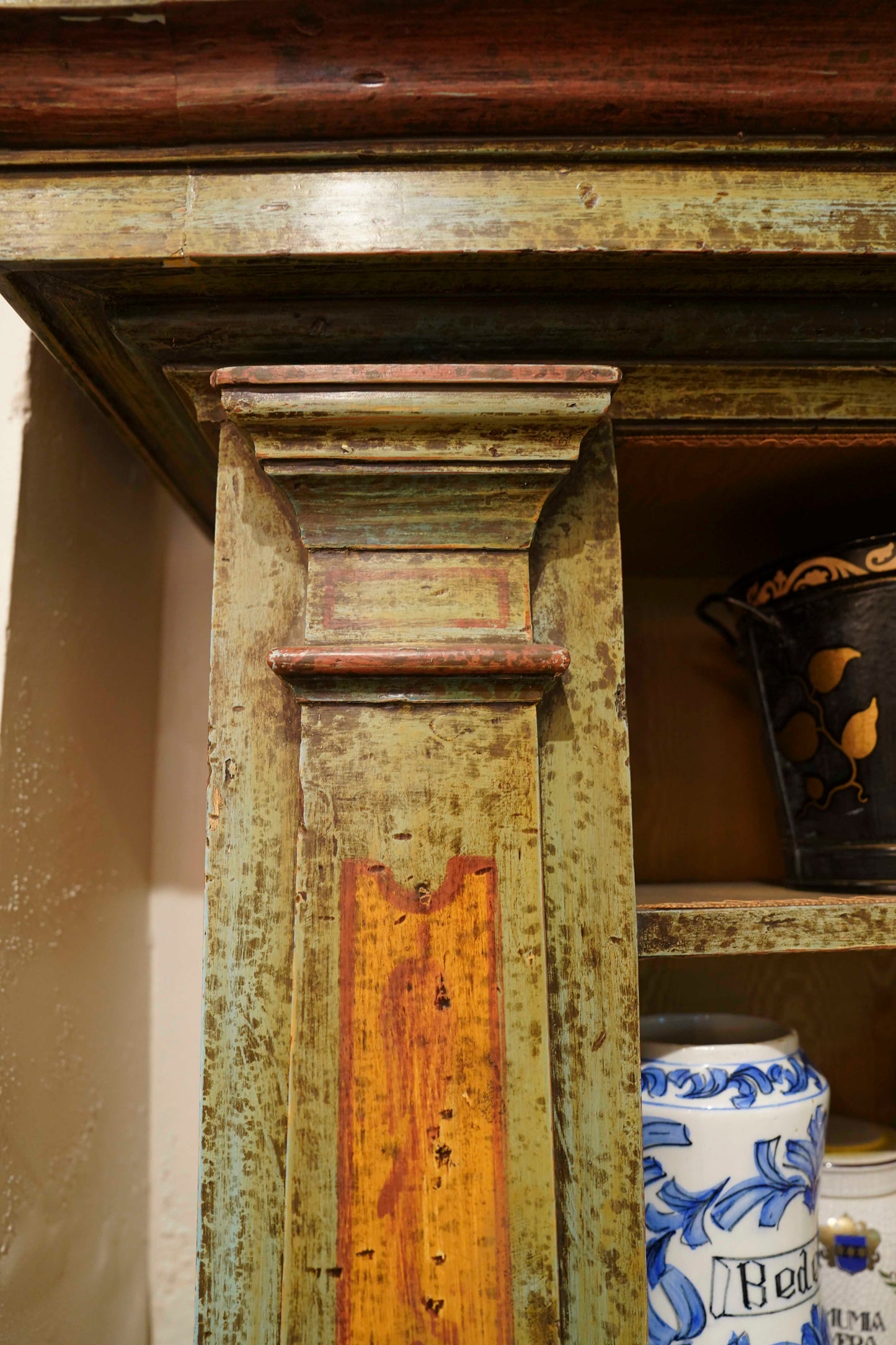 19th Century Italian Painted Bookcases Pair