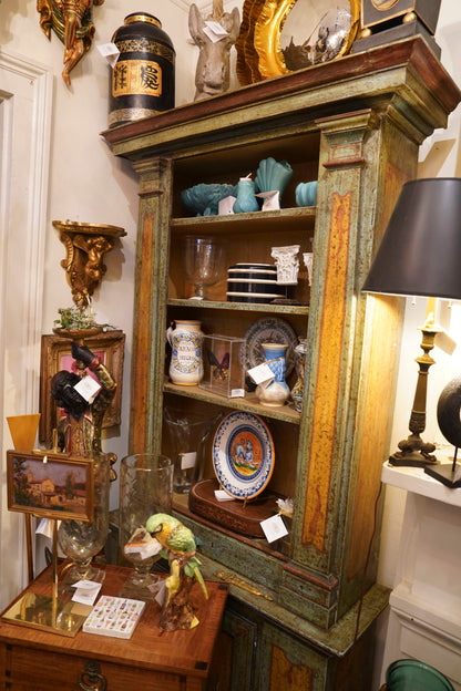 19th Century Italian Painted Bookcases Pair
