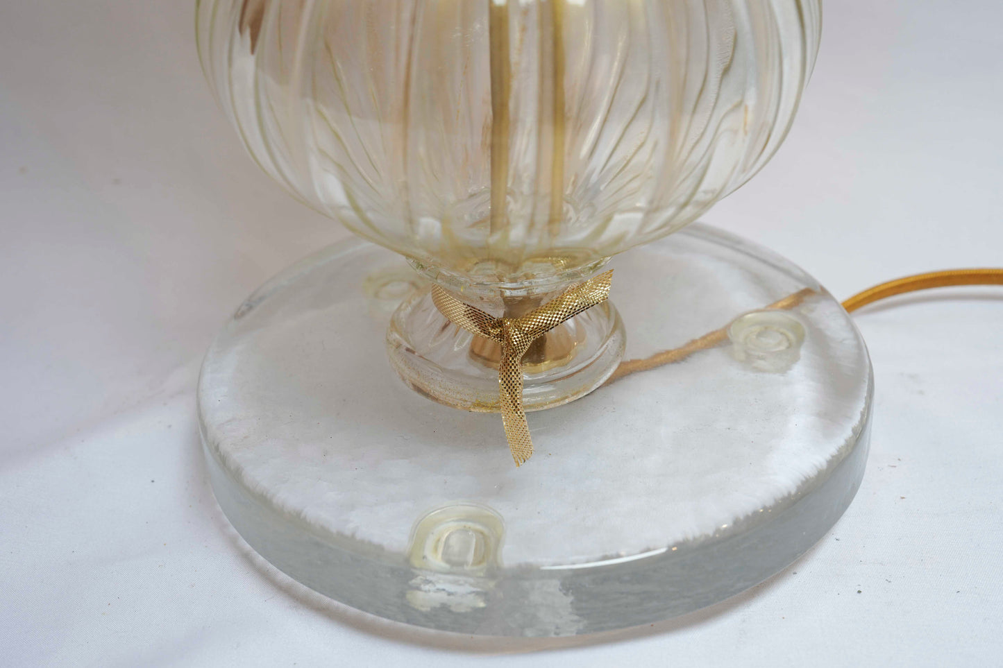 Venetian Murano Lamps Pair