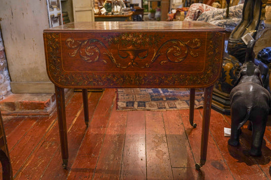 Sheraton Painted Drop-Leaf Table