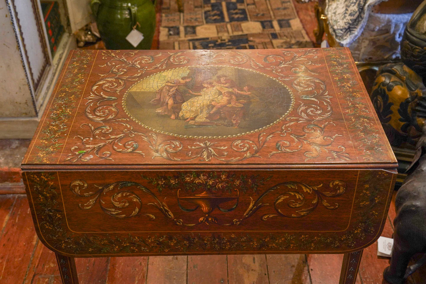 Sheraton Painted Drop-Leaf Table