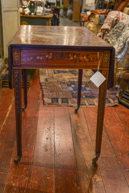 Sheraton Painted Drop-Leaf Table