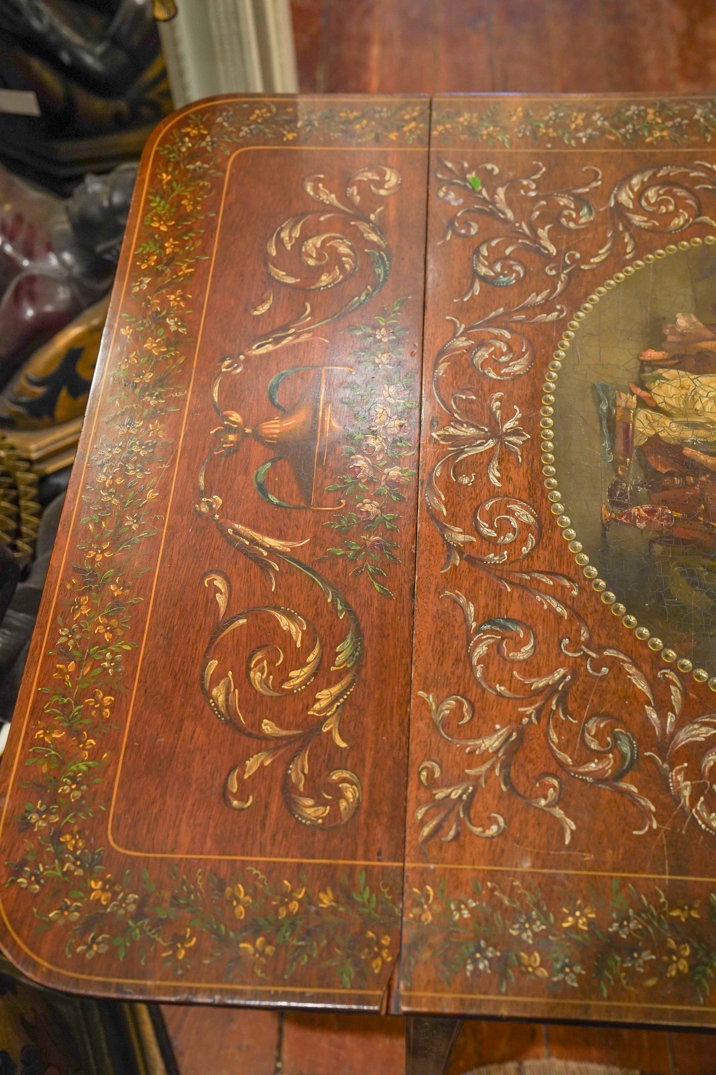 Sheraton Painted Drop-Leaf Table