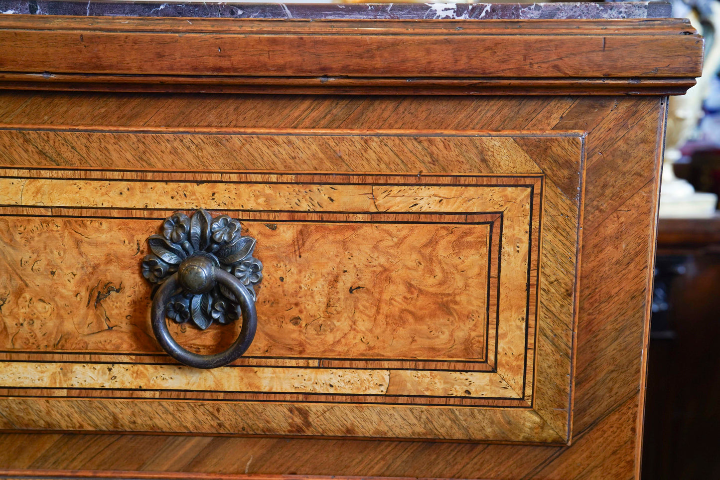 Italian Marble Top Commode