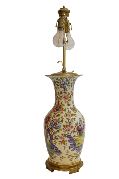Late 19th Century Chinoiserie Vase Lamps Pair
