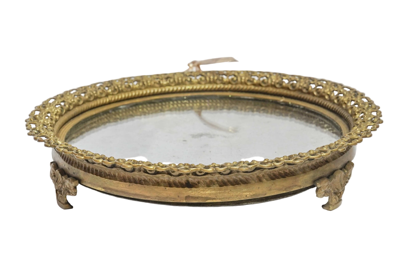 Antique Bronze Reticulated Plateau