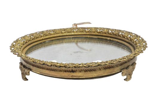 Antique Bronze Reticulated Plateau