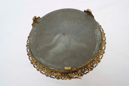Antique Bronze Reticulated Plateau