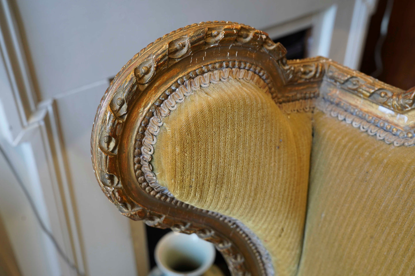 19th Century Louis XVI Wingback Fauteuils Pair