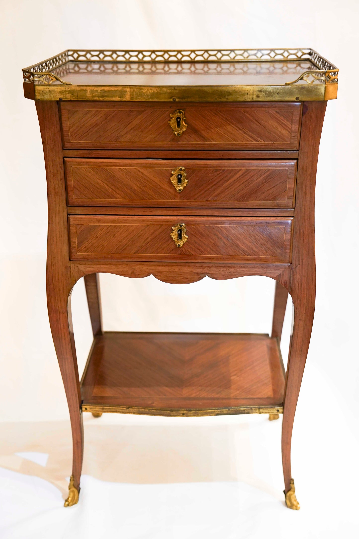 Louis XVI Inlaid Marble Table