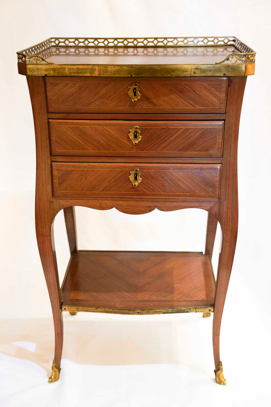 Louis XVI Inlaid Marble Table