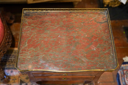 Louis XVI Inlaid Marble Table