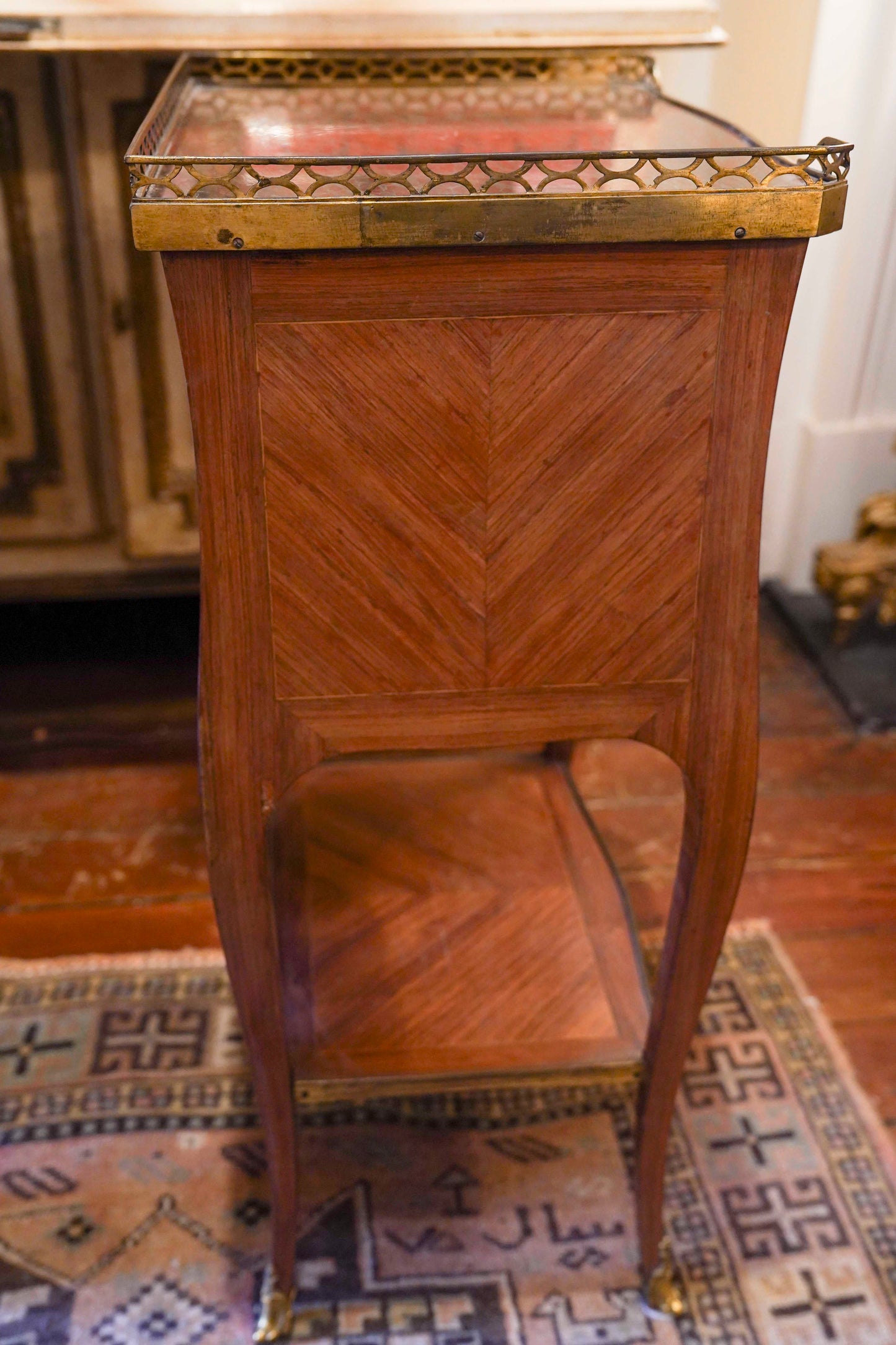 Louis XVI Inlaid Marble Table