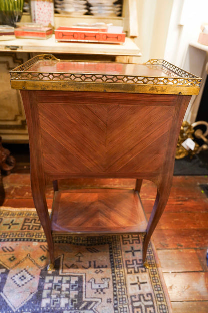 Louis XVI Inlaid Marble Table