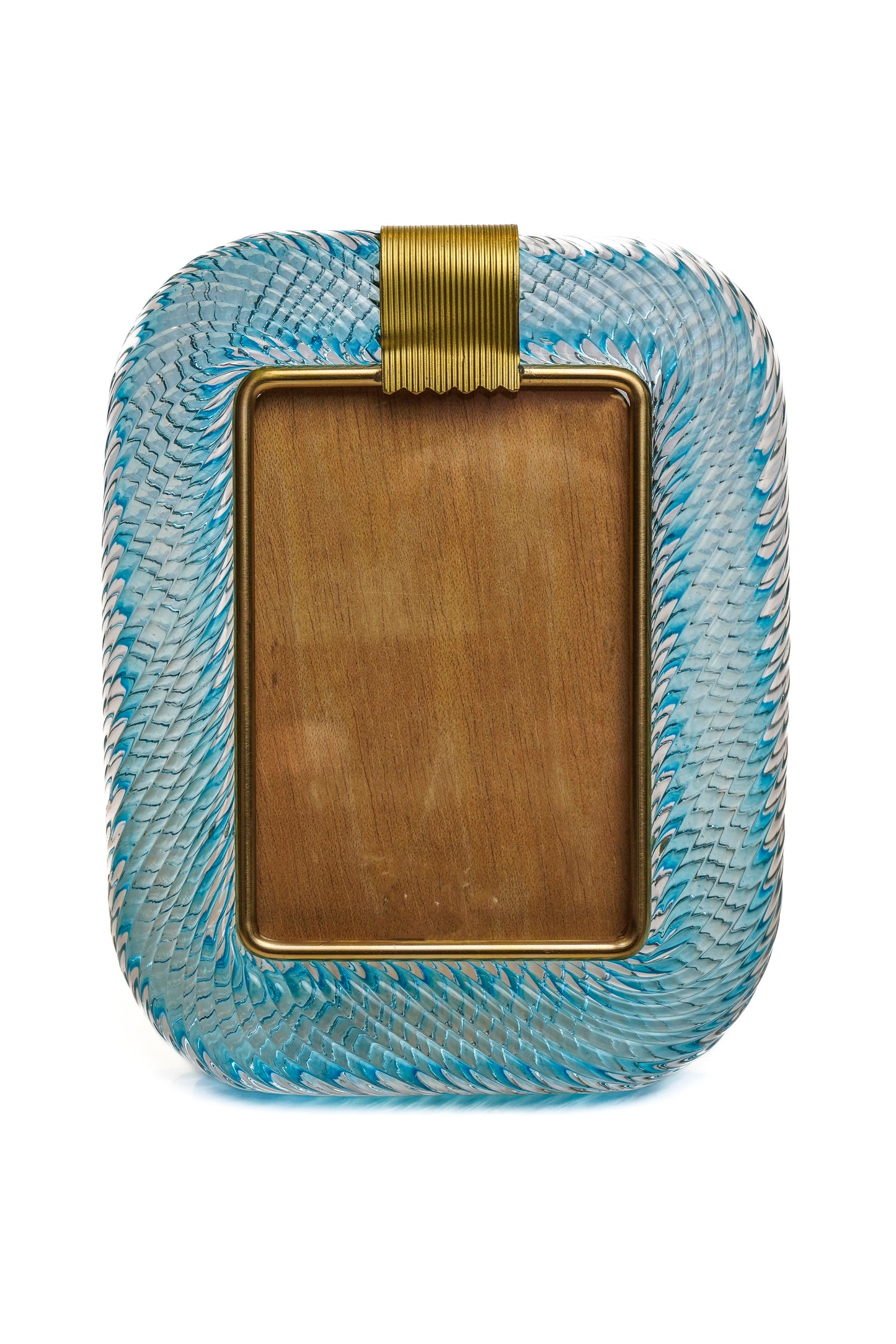 Murano Picture Frame Aqua Green and Clear