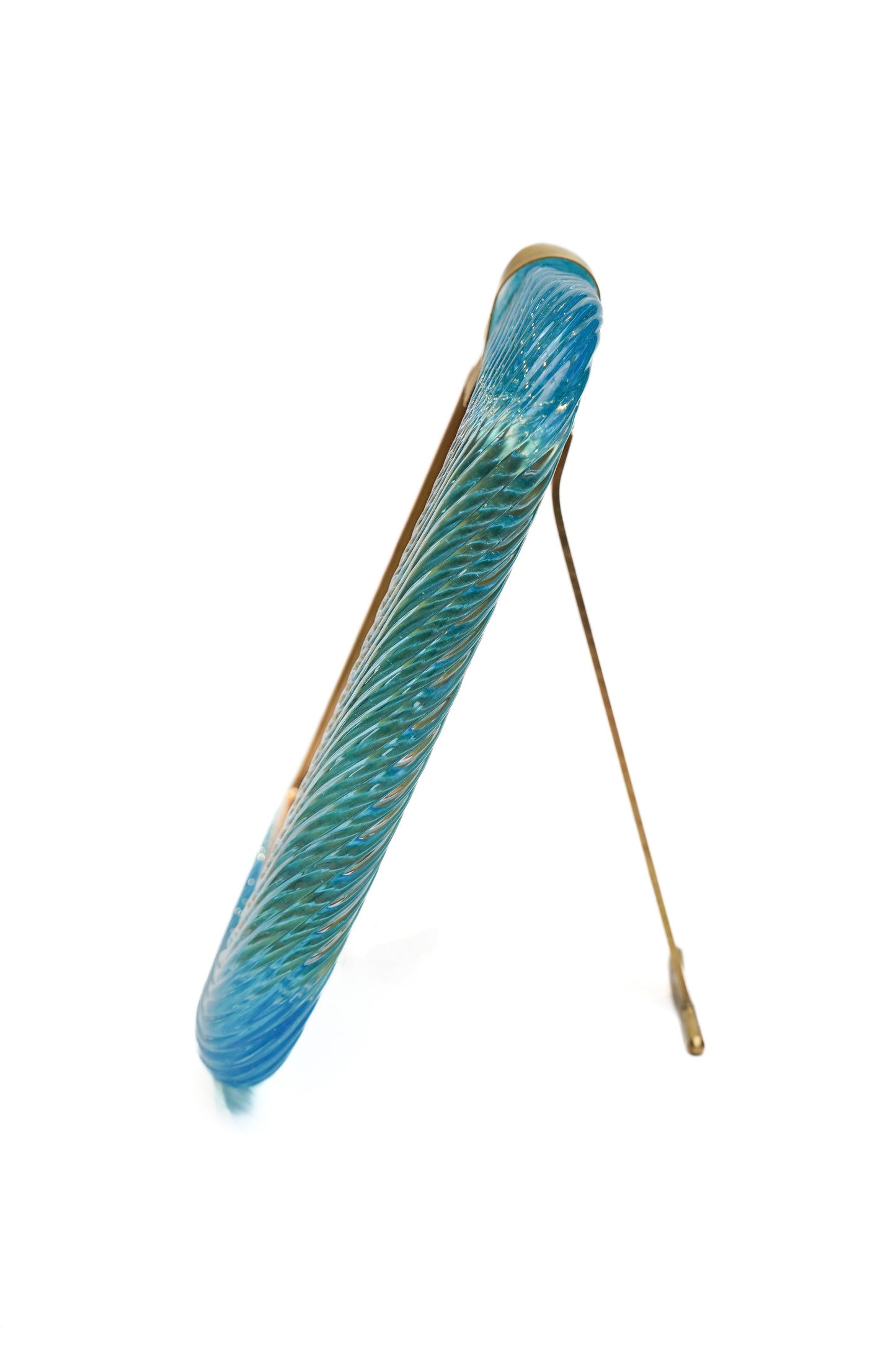 Murano Picture Frame Aqua Green and Clear