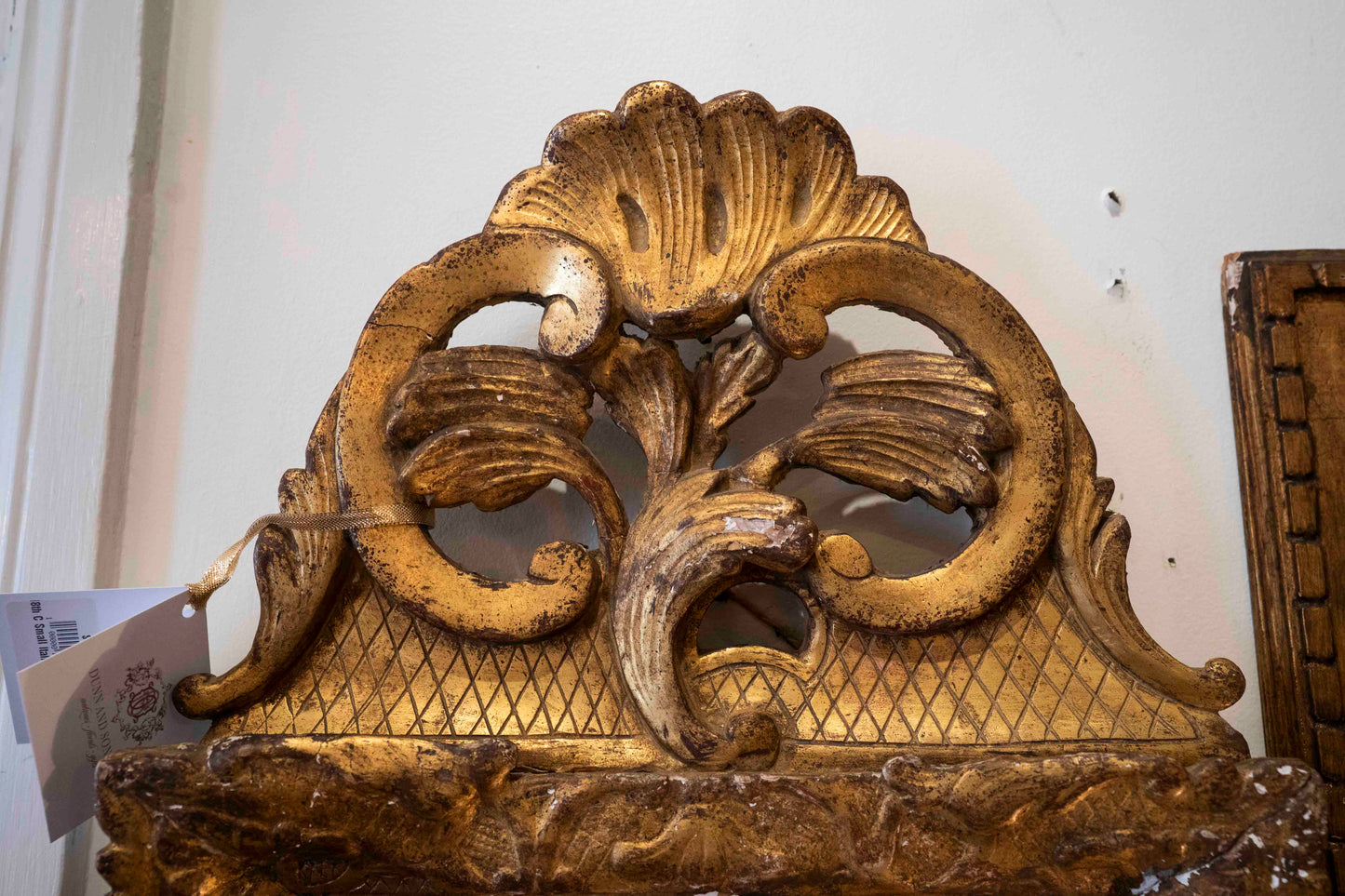 18th Century Small Italian Gilt Mirror