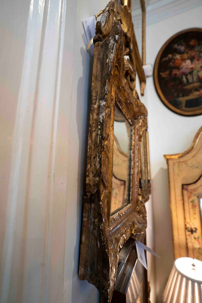 18th Century Small Italian Gilt Mirror