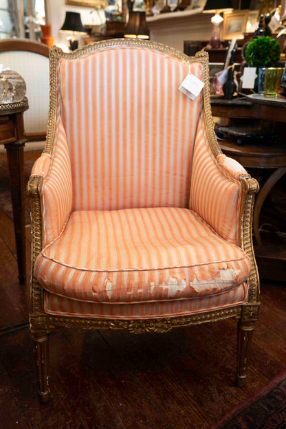 19th C Louis XVI Style Bergere