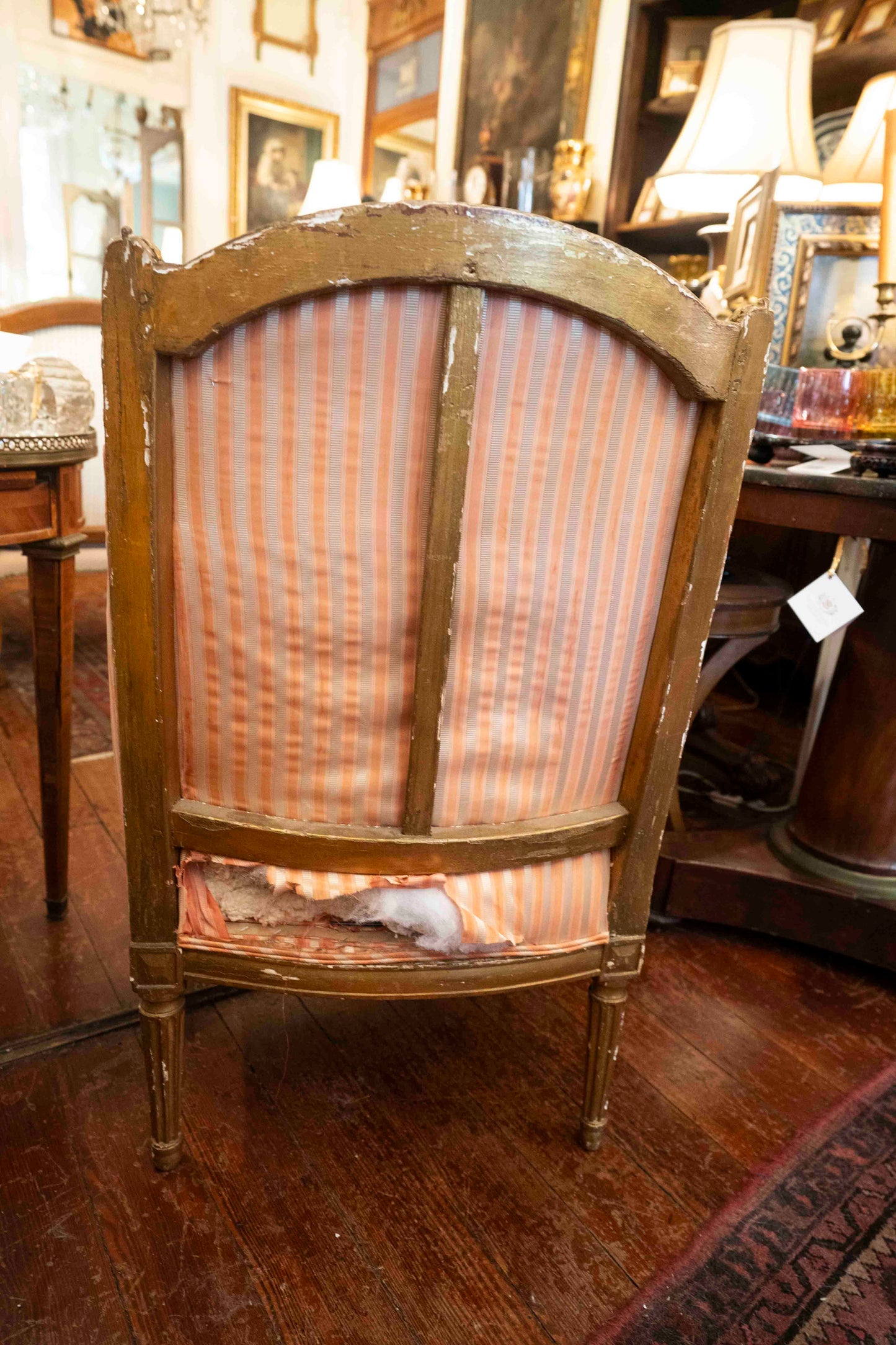 19th C Louis XVI Style Bergere