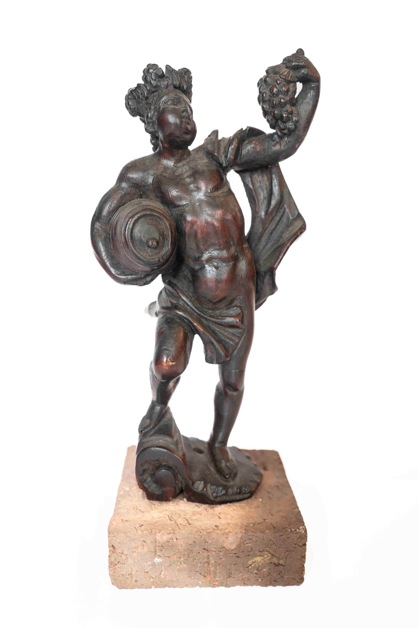 18th Century Bacchus Wood Carving
