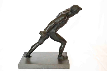 19th C Italian Borghese Bronze Gladiator
