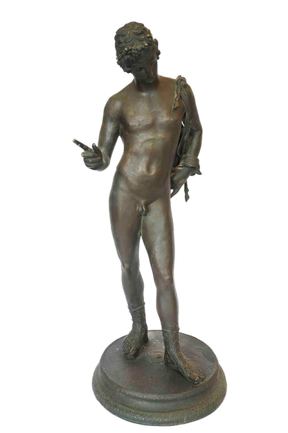 Bronze Dionysus/Narcissus Statue 19th Century 25"