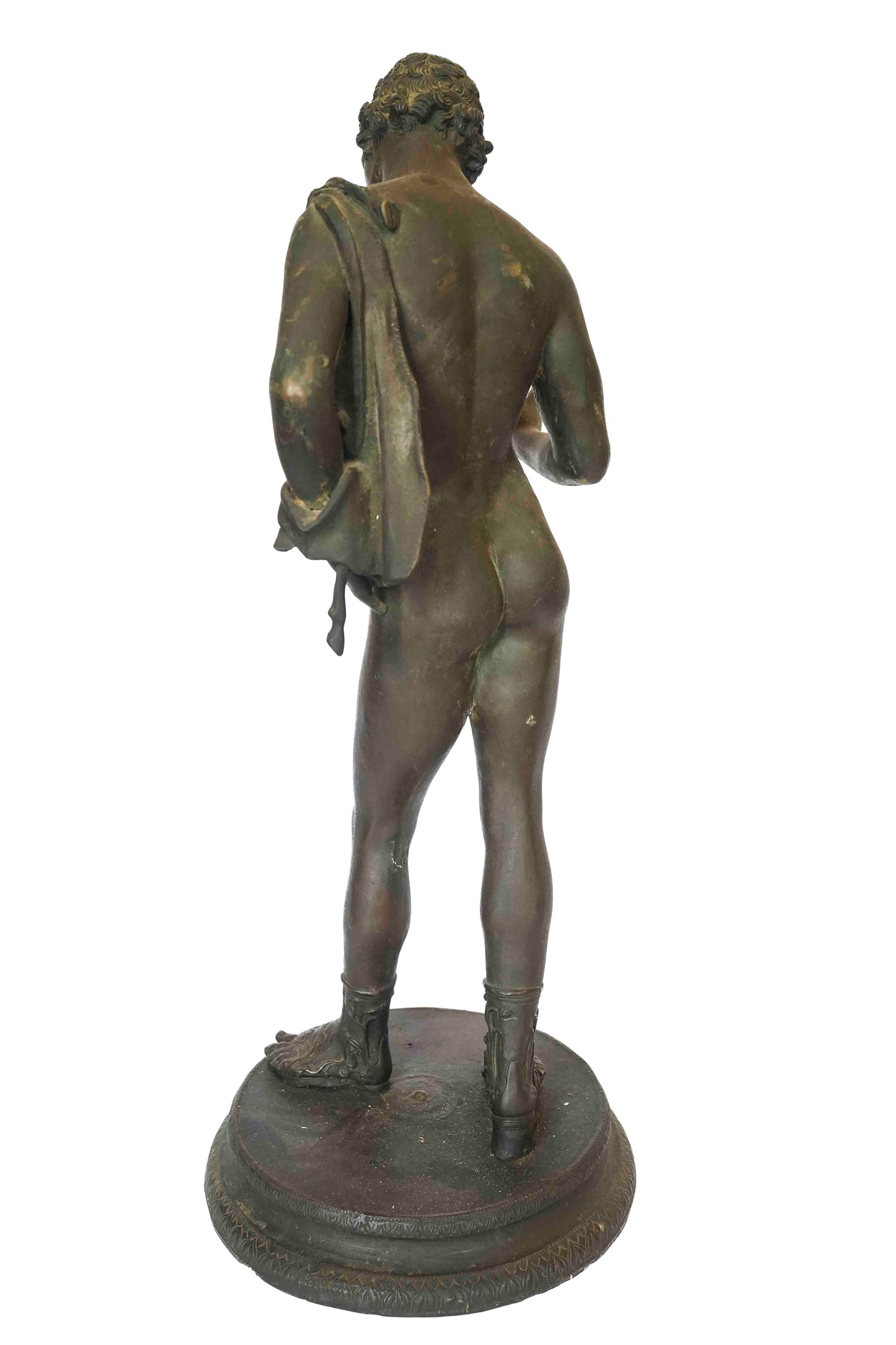 Bronze Dionysus/Narcissus Statue 19th Century 25"