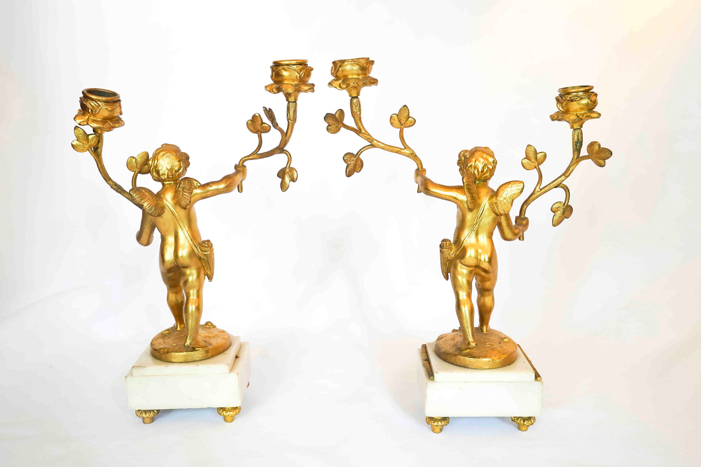 Bronze Dora Candelabra Pair