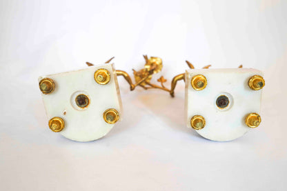 Bronze Dora Candelabra Pair