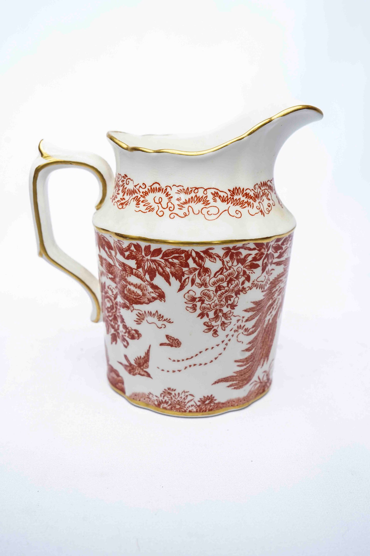 Red Aves Creamer by  Royal Crown Derby