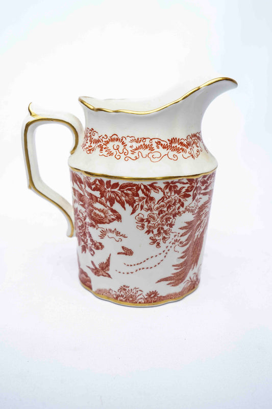 Red Aves Creamer by  Royal Crown Derby