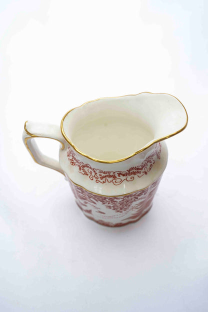 Red Aves Creamer by  Royal Crown Derby