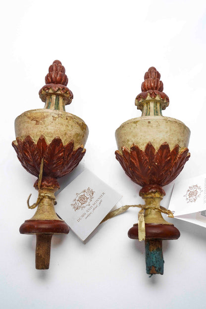 Italian Carved Painted Finial