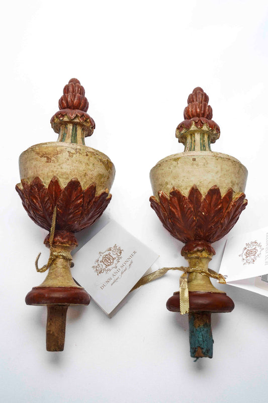 Italian Carved Painted Finial