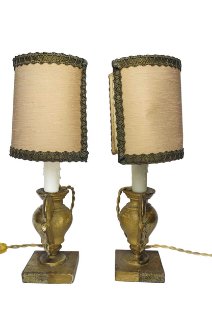 Italian Gilt Altar Elements Fragment Sconces Pair