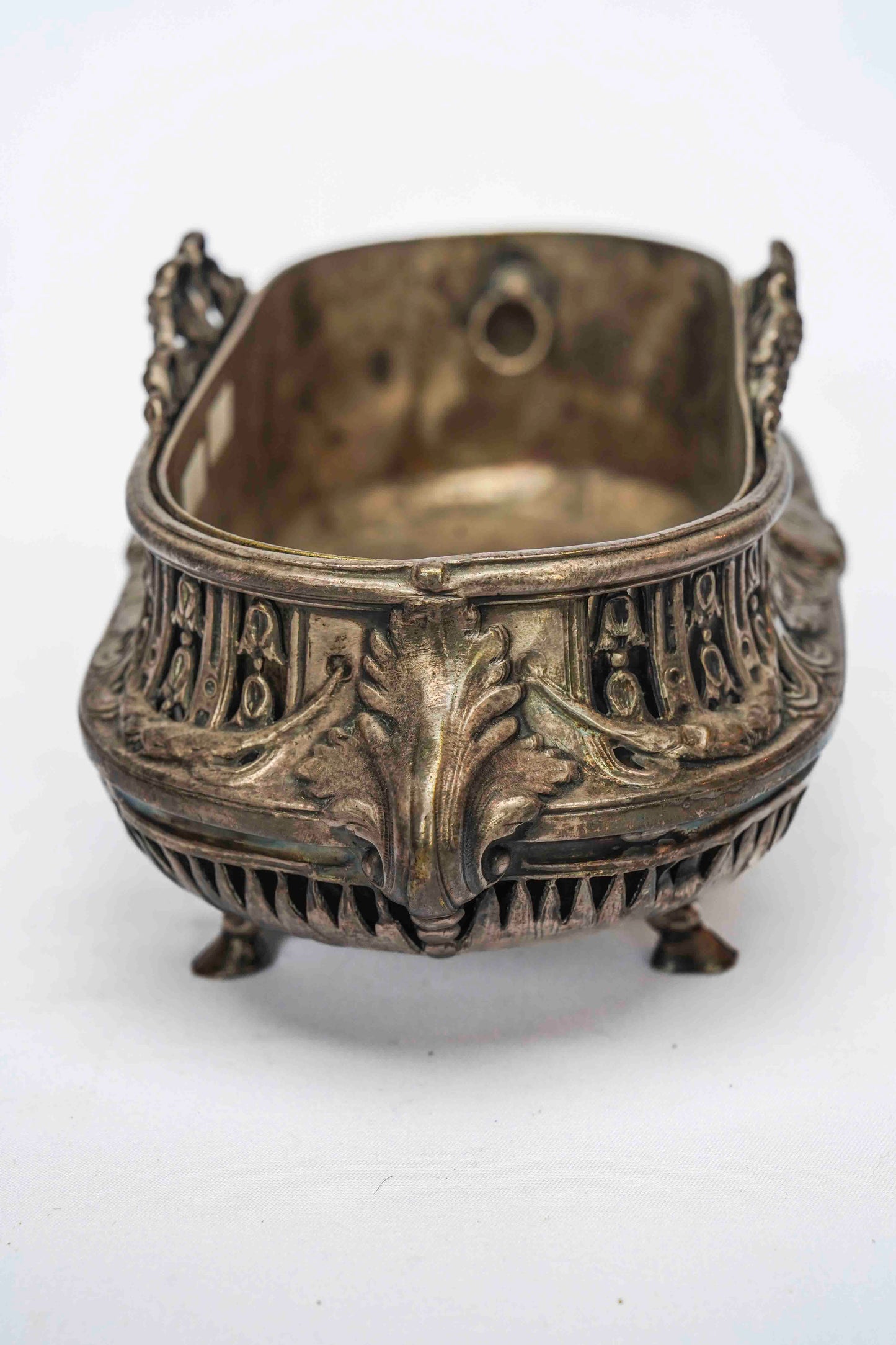 Oval Silverplate Cachepot