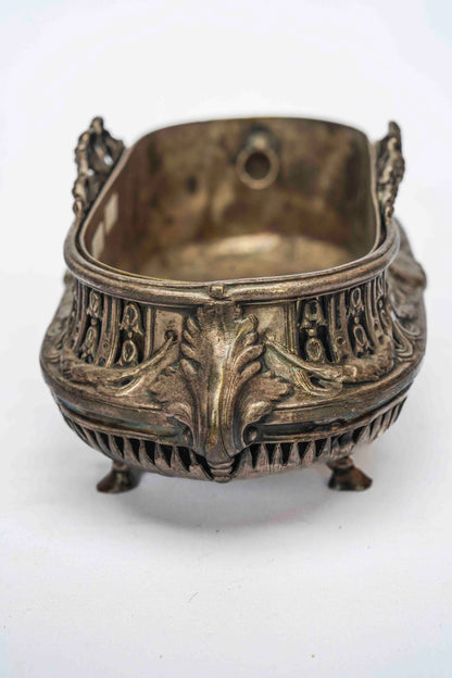 Oval Silverplate Cachepot